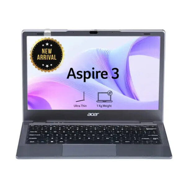 Acer Aspire 3, Intel Celeron N4500 processor, 8 GB RAM, 128 GB SSD, HD, 11.6"/29.46 cm, Windows 11 Home, Steel Gray, 1 kg, A311-45, Thin and Light laptop