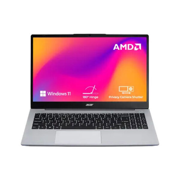 Acer Aspire 15, AMD Ryzen R7 7730U processor, 16 GB RAM, 512GB SSD, Full HD IPS, 15.6"/39.62 cm, Windows 11 Home, Pure Silver, 1.79 kg, AS15-42, Backlit keyboard, Thin and Light Laptop