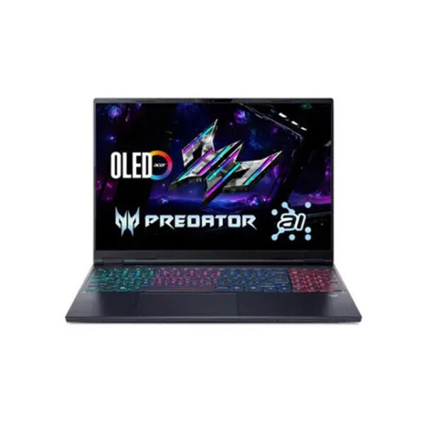 Acer PREDATOR HELIOS NEO 16S AI Gaming Laptop, Intel Core Ultra 7 255HX processor, NVIDIA GeForce RTX 5070 - 8 GB GDDR7, 16 GB RAM, 1 TB SSD, WQXGA OLED, 16.0"/40.64 cm, Windows 11 Home, Abyssal Black, 2.3 kg, PHN16S-71, RGB-backlight keyboard